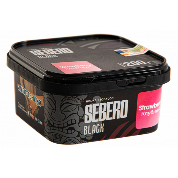 Табак SEBERO BLACK STRAWBERRY 200 гр в Якутске