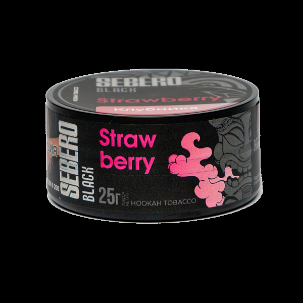 Табак SEBERO BLACK STRAWBERRY 25 гр в Якутске