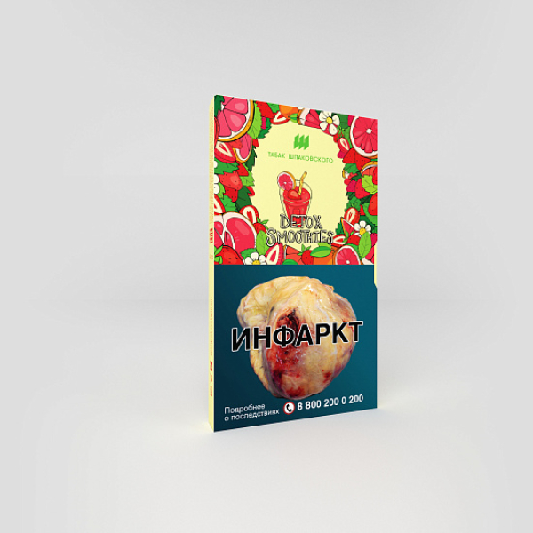 Табак ШПАКОВСКОГО DETOX SMOOTHIES (СМУЗИ ИЗ ГРЕЙФРУТА И КЛУБНИКИ) 40 гр в Якутске