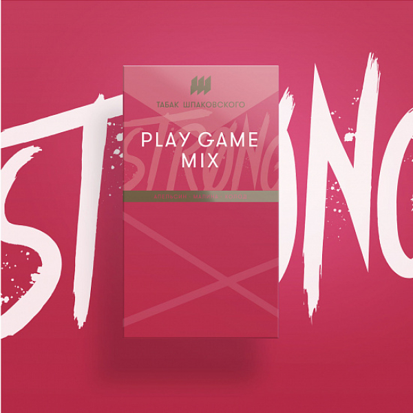 Табак Шпаковского Strong Play game mix (Апельсин Малина Холод) 40 гр в Якутске