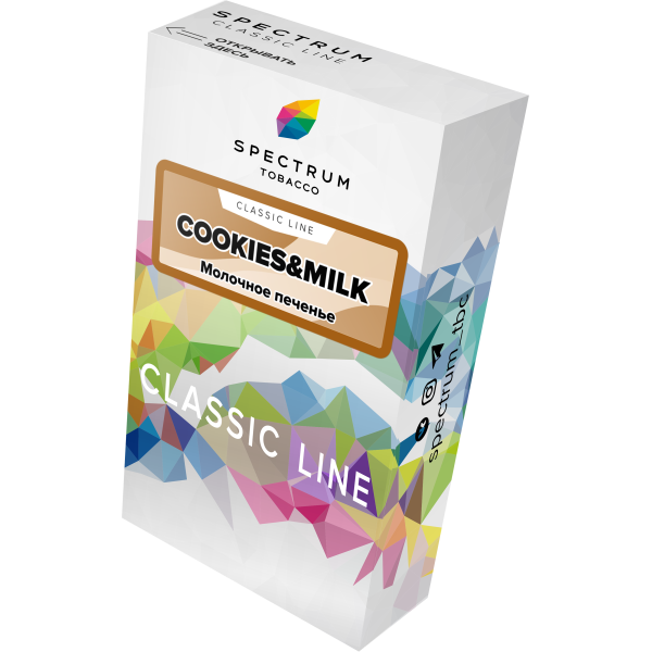 Табак Spectrum Classic cookies milk 40 грамм в Якутске