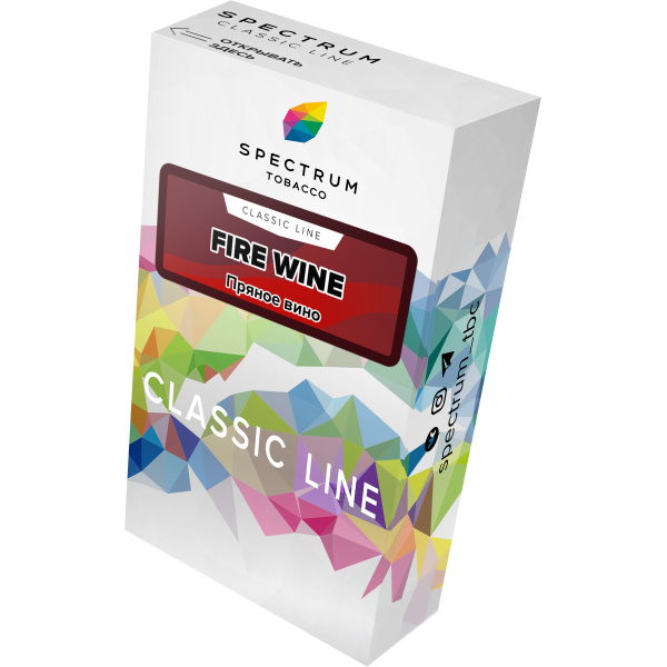 Табак Spectrum Classic fire wine 40 грамм в Якутске