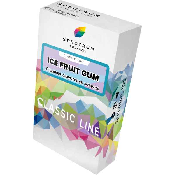 Табак Spectrum Classic ice fruit gum 40 грамм в Якутске