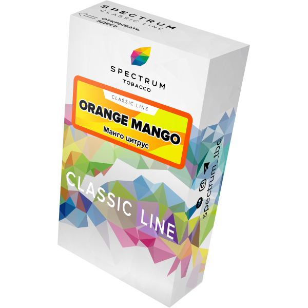 Табак Spectrum Classic orange mango 40 грамм в Якутске