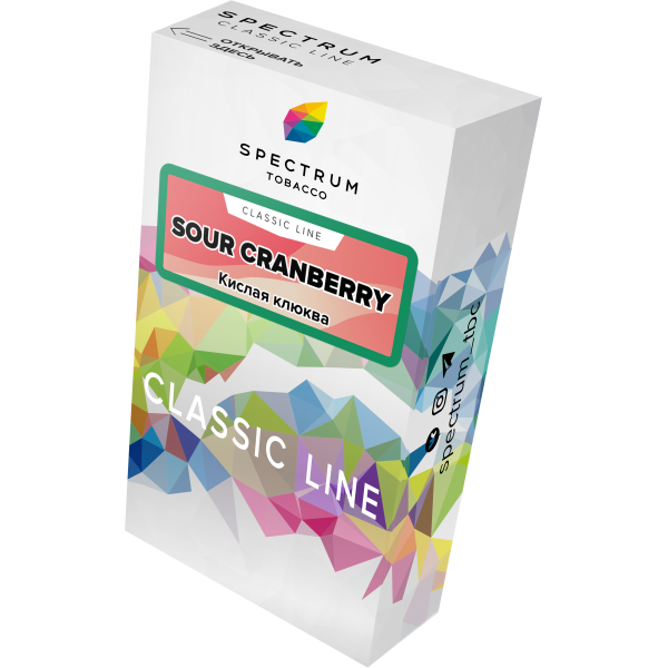 Табак Spectrum Classic sour cranberry 40 грамм в Якутске