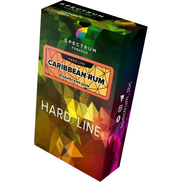 Табак Spectrum Hard caribbean rum 40 грамм в Якутске