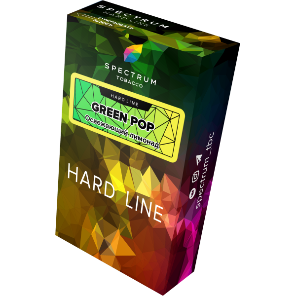 Табак Spectrum Hard green pop 40 грамм в Якутске