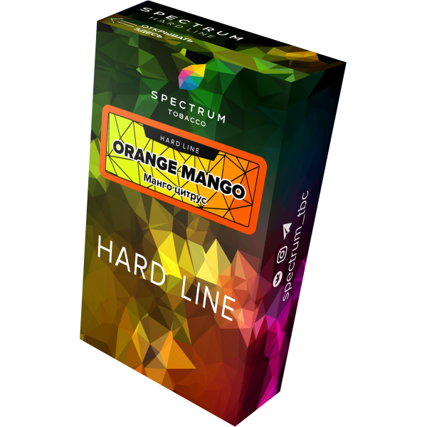 Табак Spectrum Hard orange mango 40 грамм в Якутске