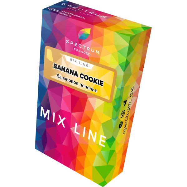 Табак Spectrum Mix Line Banana Cookie 40 грамм в Якутске