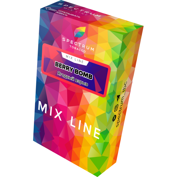 Табак Spectrum Mix Line Berry Bomb 40 грамм в Якутске