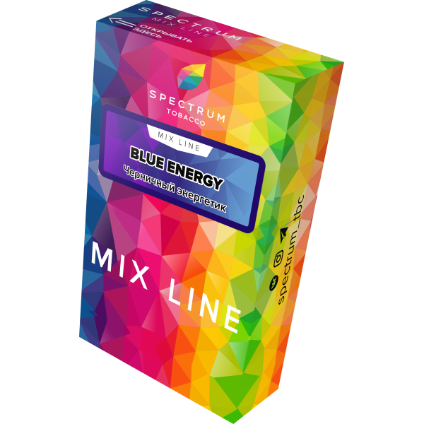 Табак Spectrum Mix Line Blue Energy 40 грамм в Якутске
