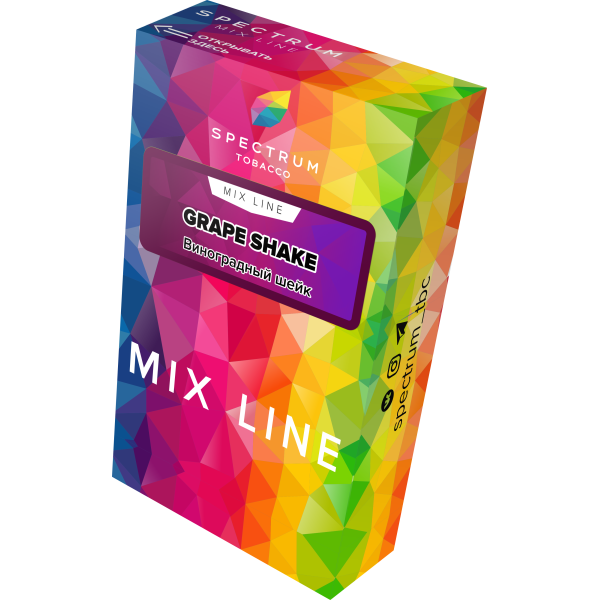Табак Spectrum Mix Line Grape Shake 40 грамм в Якутске