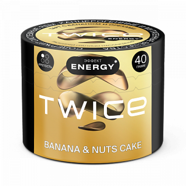 Табак TWICE Banana Nuts Cake (Пирог с бананом и орехами) 40 гр в Якутске