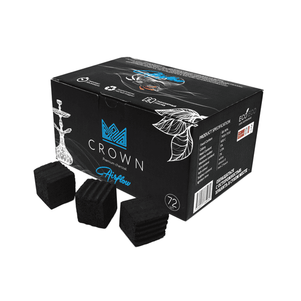 Уголь Crown Airflow Кокосовый 72 Шт (25 Мм) в Якутске