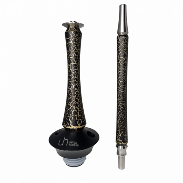 Кальян Union Hookah Sleek Кракле золотой в Якутске