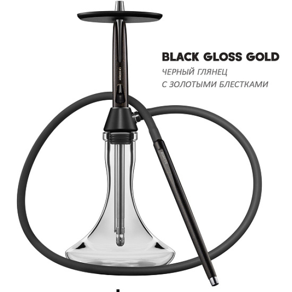 Кальян Koress K3 Black Gloss (Черный,Золотой, 48 см) в Якутске