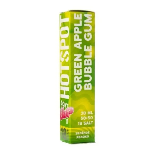 Жидкость HOTSPOT Chow Green Apple Bubble Gum 30 мл в Якутске