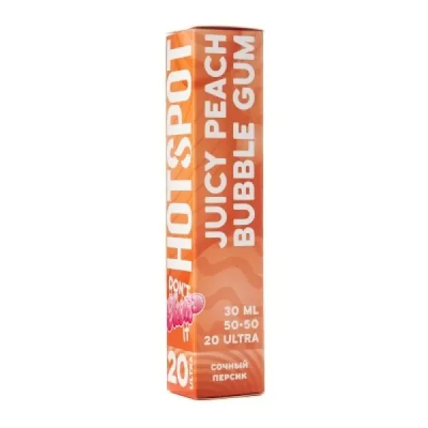 Жидкость HOTSPOT Chow Ultra Juicy Peach Bubble Gum 30 мл в Якутске