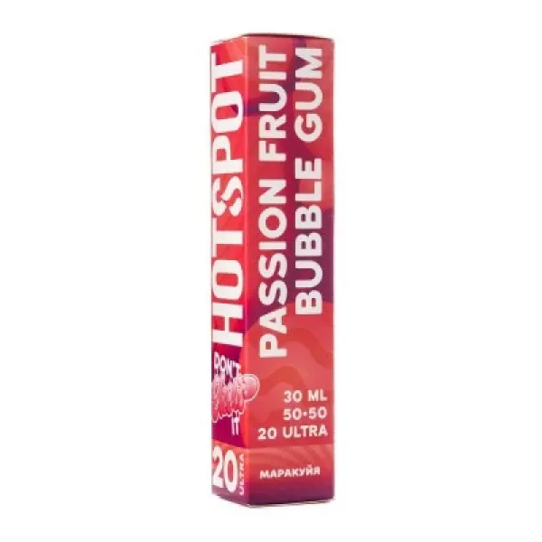Жидкость HOTSPOT Chow Ultra Passion Fruit Bubble Gum 30 мл в Якутске