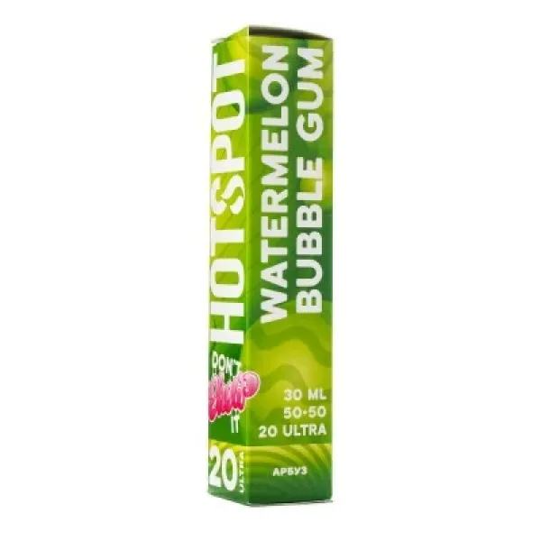 Жидкость HOTSPOT Chow Ultra Watermelon Bubble Gum 30 мл в Якутске