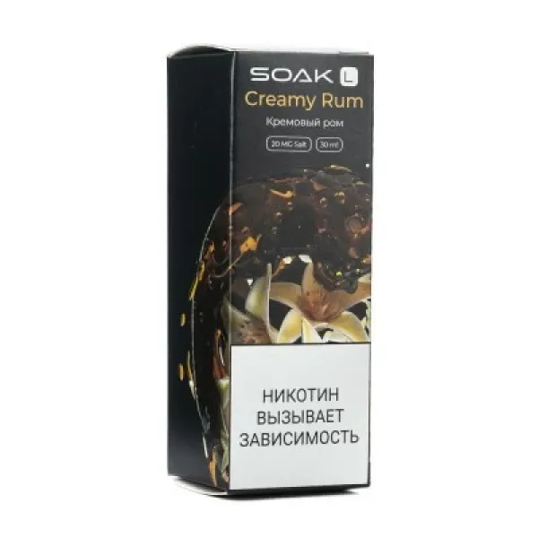 Жидкость SOAK L Creamy Rum 30 мл в Якутске