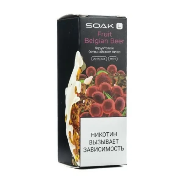 Жидкость SOAK L Fruit Belgian Beer 30 мл в Якутске