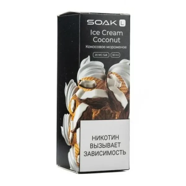 Жидкость SOAK L Ice Cream Coconut 30 мл в Якутске