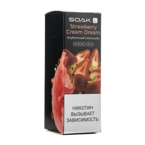 Жидкость SOAK L Strawberry Cream Dream 30 мл в Якутске