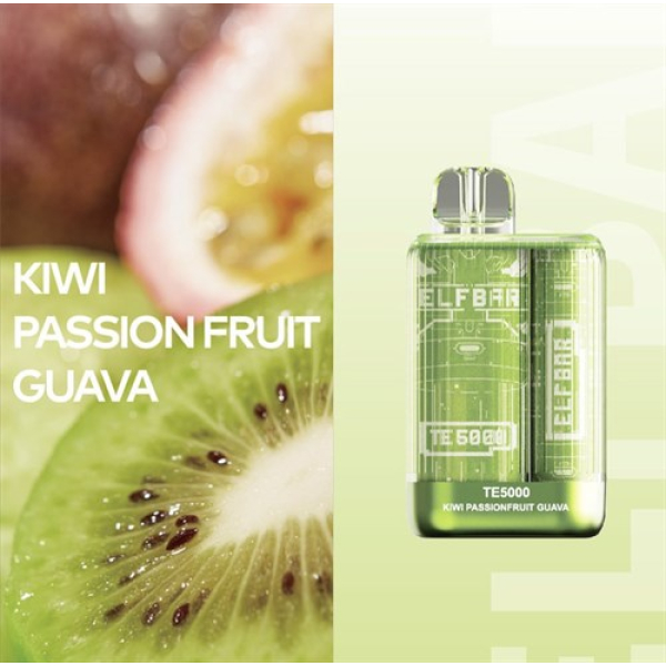 Elfbar TE5000 Kiwi Passion fruit Guava, 5000 тяг в Якутске