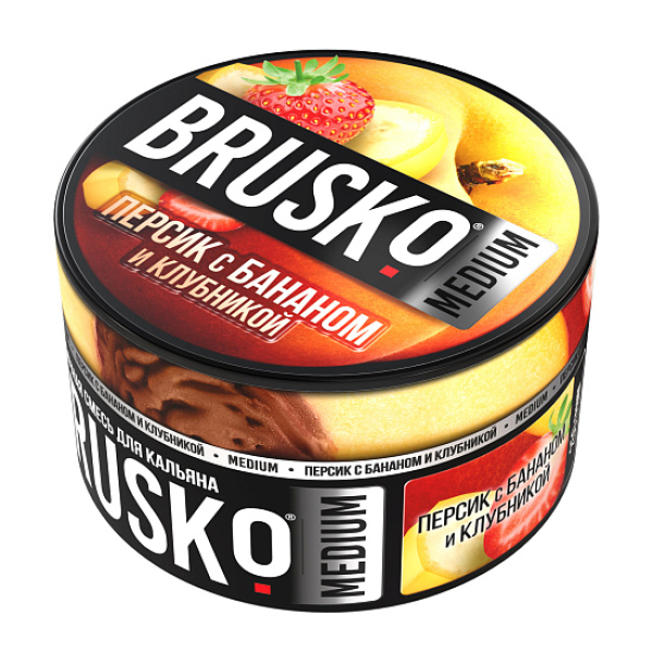 Смесь Brusko Персик с бананом и клубникой 250 гр в Якутске