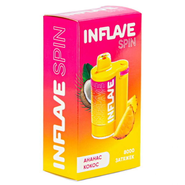 INFLAVE SPIN Ананас кокос (8000 затяжек) в Якутске