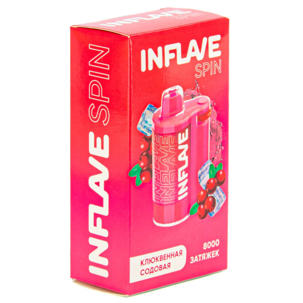 INFLAVE SPIN Клюквенная содовая (8000 затяжек) в Якутске