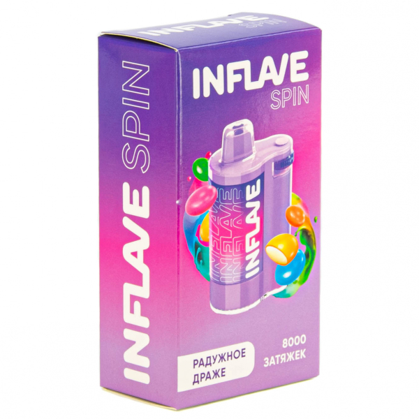 INFLAVE SPIN Радужное драже (8000 затяжек) в Якутске