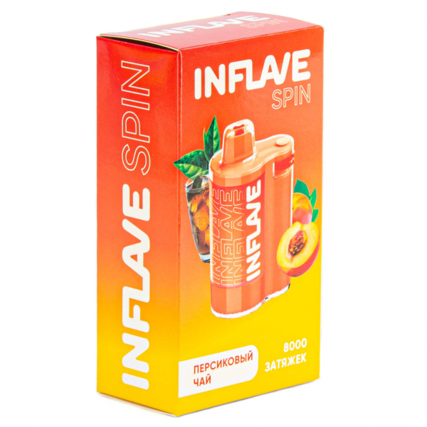 INFLAVE SPIN Персиковый чай (8000 затяжек) в Якутске