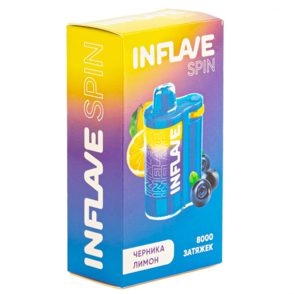 INFLAVE SPIN Черника лимон (8000 затяжек) в Якутске