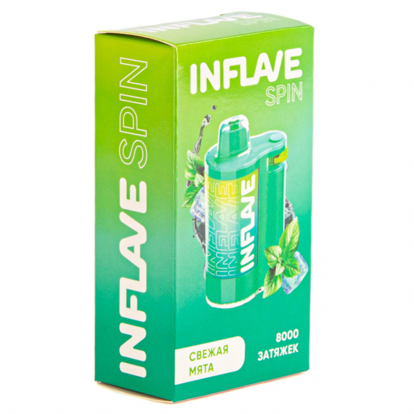 INFLAVE SPIN Свежая мята (8000 затяжек) в Якутске