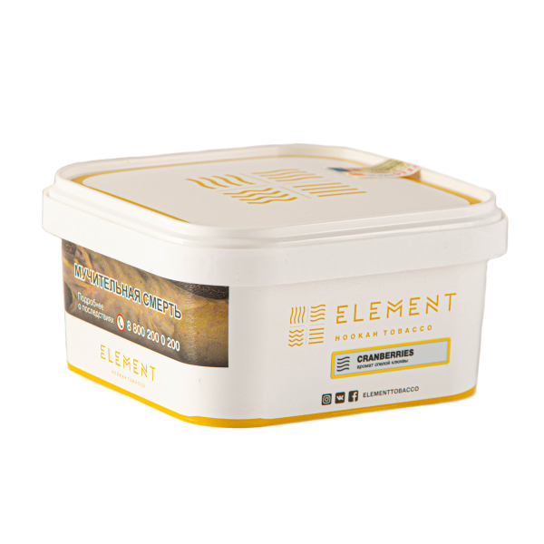 Табак Element ВОЗДУХ Cranberries  200 грамм в Якутске