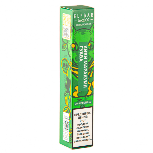ELF BAR LUX Kiwi Passionfruit Guava (2000 затяжек) 20 мг в Якутске