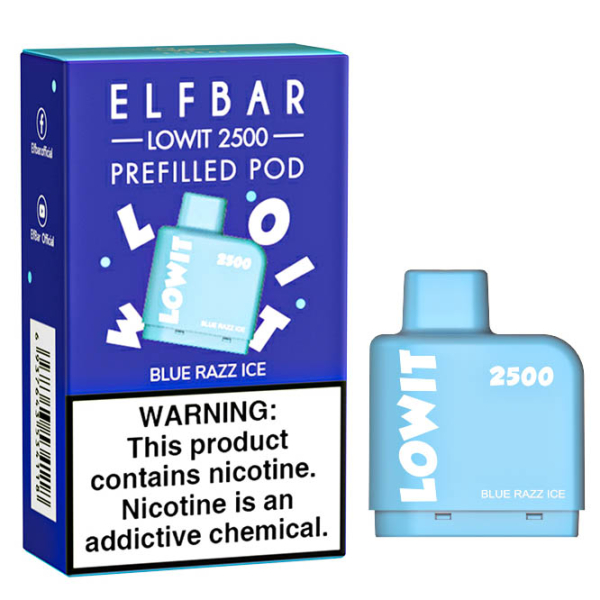 Картридж Elf Bar Lowit 2500 20 мг, 6 мл (Blue Razz Ice) в Якутске