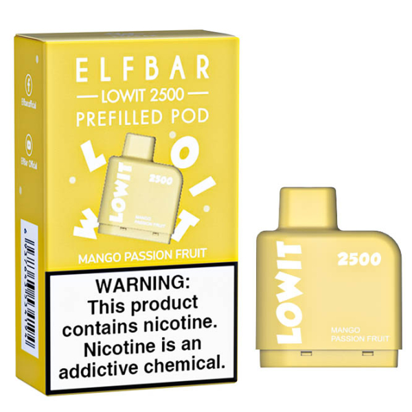 Картридж Elf Bar Lowit 2500 20 мг, 6 мл (Mango Passion Fruit) в Якутске