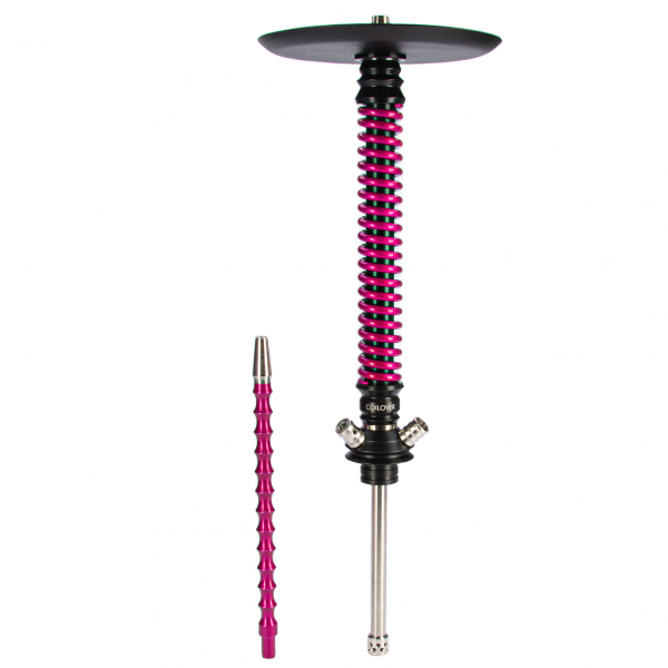 Кальян Mamay Customs Coilovers чёрно-розовый лак   в Якутске