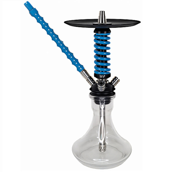 Кальян Mamay Custom Coilovers Micro Черный-Голубой Лак  в Якутске