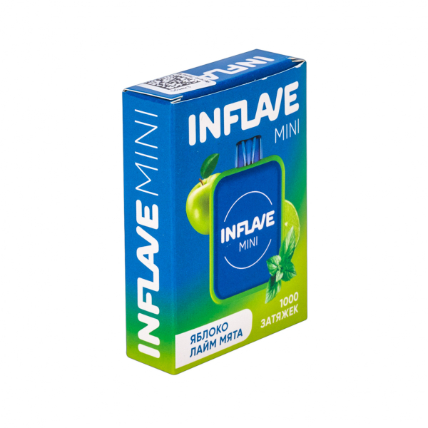 Inflave Mini Яблоко Лайм Мята (1000 Затяжек) в Якутске