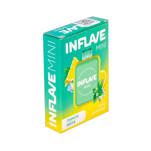 Inflave Mini Лимон Мята (1000 Затяжек) в Якутске