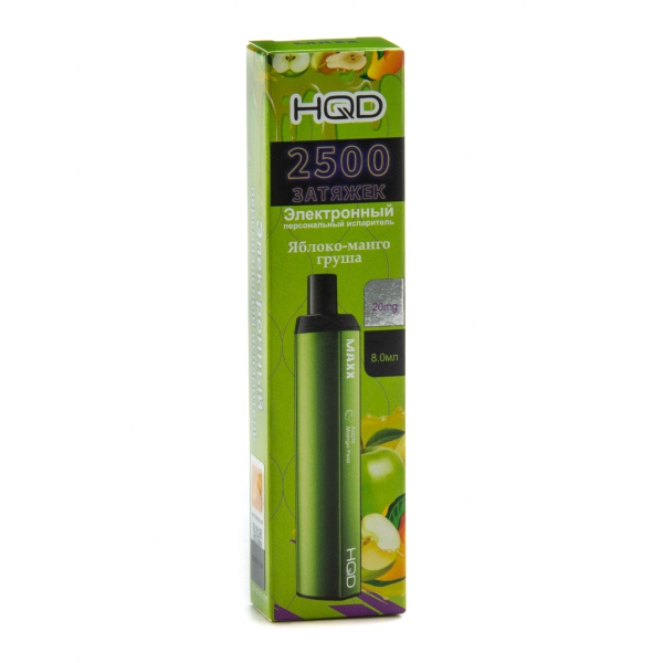 Hqd Maxx Яблоко Персик (2500 Затяжек) в Якутске