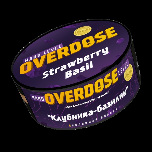 Табак Overdose Strawberry Basil  100 грамм в Якутске