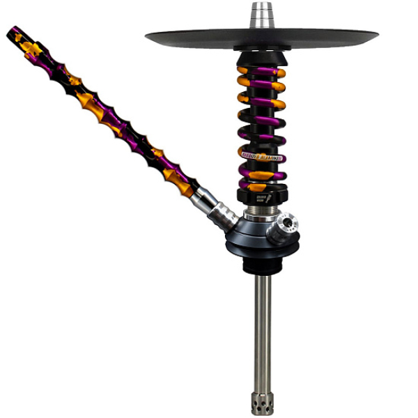 Кальян Mamay Custom Coilovers Micro Черный Пурпурно-Золотой Камуфляж  в Якутске