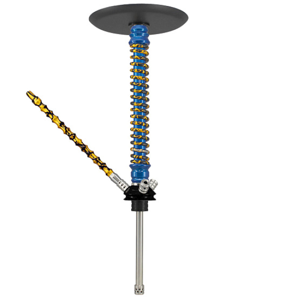 Кальян Mamay Custom V3 №12 Coilovers Голубой Золотой Сплеш  в Якутске