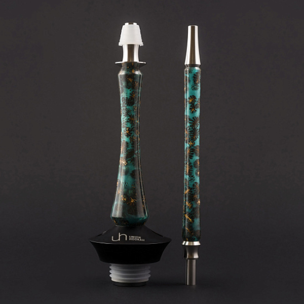 Кальян Union Hookah Sleek Акрил С Шишками Бирюзовый  в Якутске