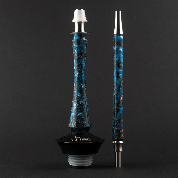 Кальян Union Hookah Sleek Акрил С Шишками Голубой   в Якутске